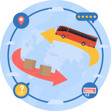 parcel delivery by bus