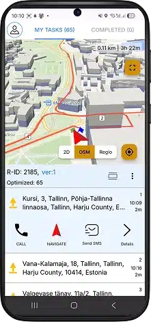 Citycarrier Courier mobile app main view-2